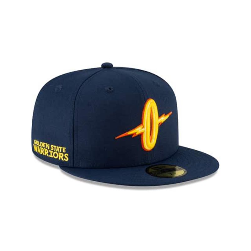 NBA Golden State Warriors City Edition Alt 59Fifty Fitted (QVZ9941) - Blue New Era Caps